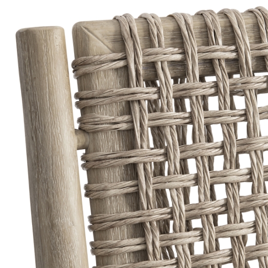 Atlas Lounge Chair wicker detail