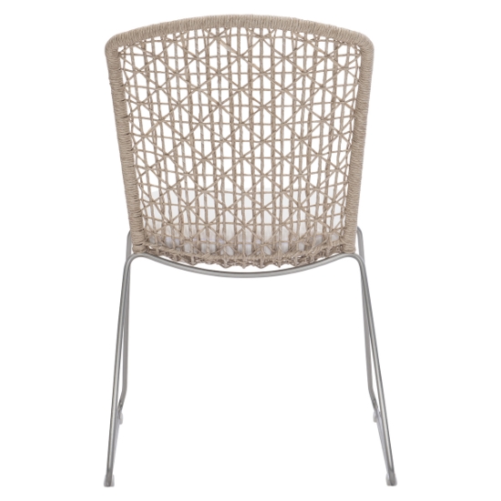Carmel Dining Side Chair with Seat Pad back