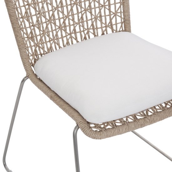 Carmel Dining Side Chair with Seat Pad detail