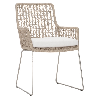 Bernhardt Carmel Dining Arm Chair with Seat Pad - K1951