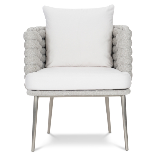 Santa Cruz Arm Chair in Nordic Grey front