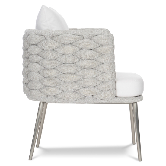 Santa Cruz Arm Chair in Nordic Grey side