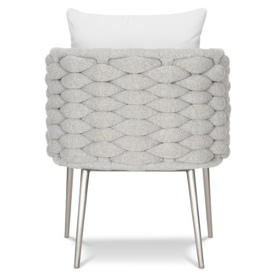 Santa Cruz Arm Chair in Nordic Grey back