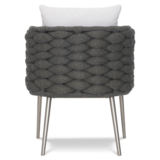 Santa Cruz Arm Chair in Cadet Grey back