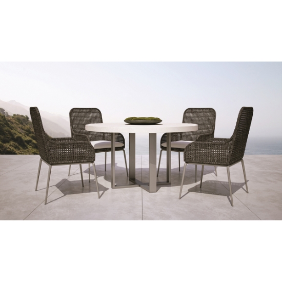 Del Mar Round Dining Table set