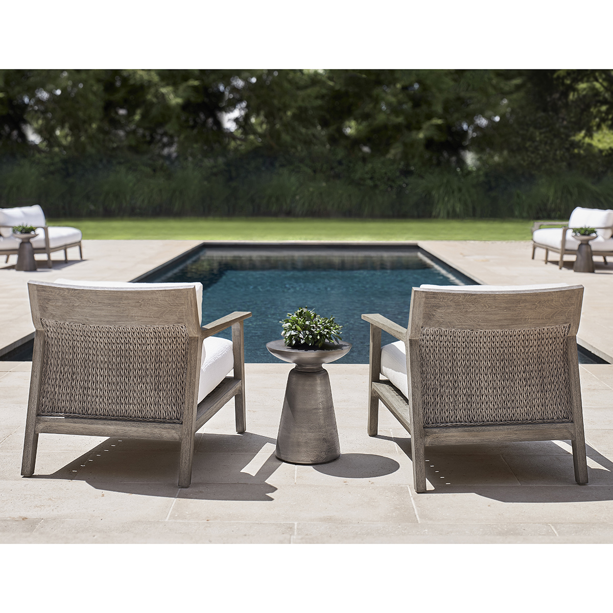 Bernhardt Ibiza Lounge Chair and Side Table Set - BH-IBIZA-SET2