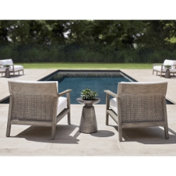 Bernhardt Ibiza Lounge Chair and Side Table Set - BH-IBIZA-SET2
