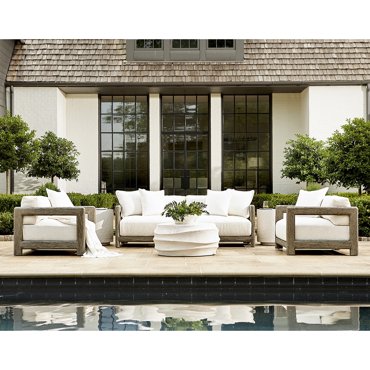 Bernhardt Montaigne Teak Outdoor Furniture Set - BH-MONTAIGNE-SET1
