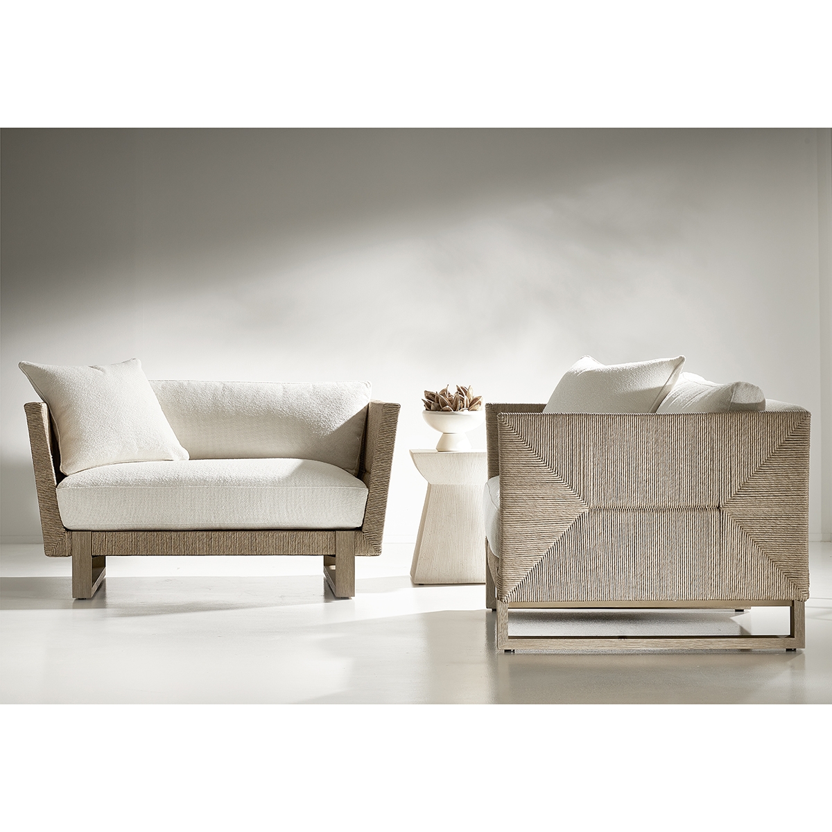 Bernhardt Praia Lounge Chair and Side Table Set - BH-PRAIA-SET1