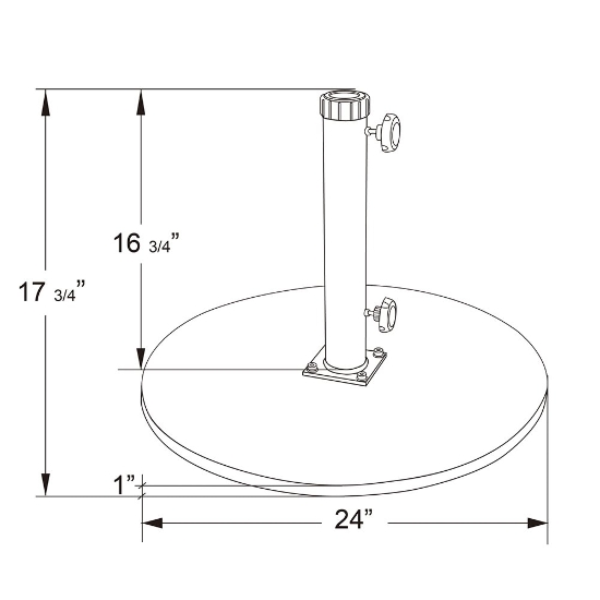 cast iron umbrella base