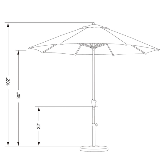 Luxury outdoor umbrellas