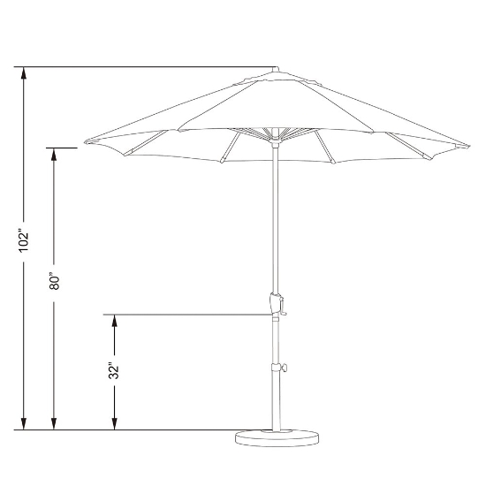 Luxury outdoor umbrellas