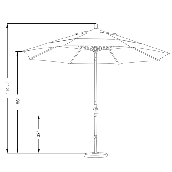 aluminum frame outdoor umbrella