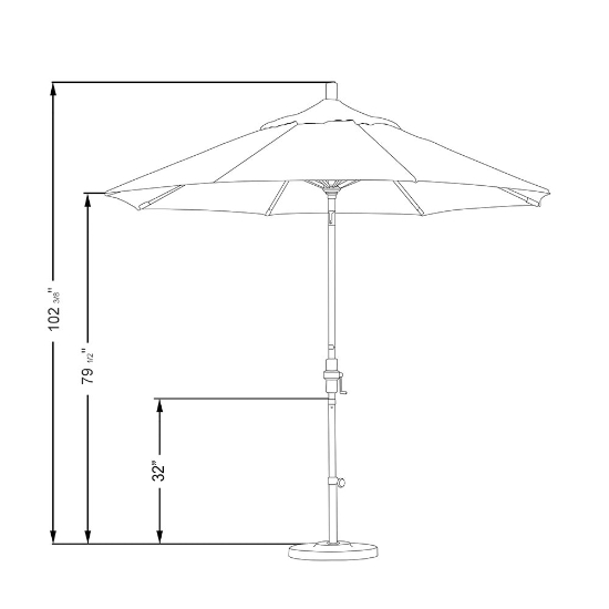 aluminum frame outdoor umbrella