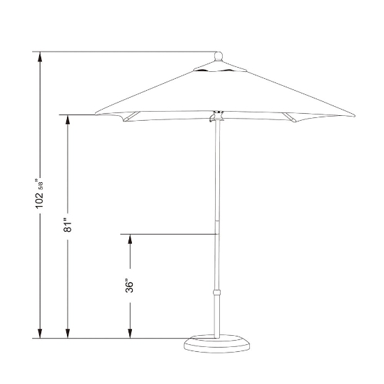 Large outdoor umbrella