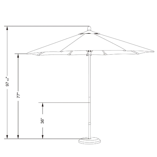 custom order fabric umbrella