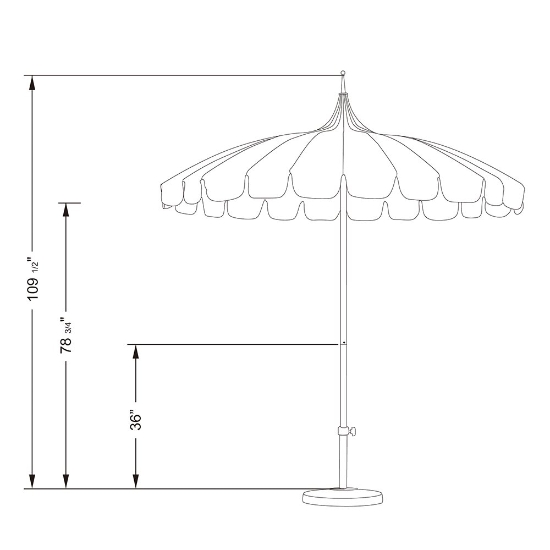 Retro style umbrella