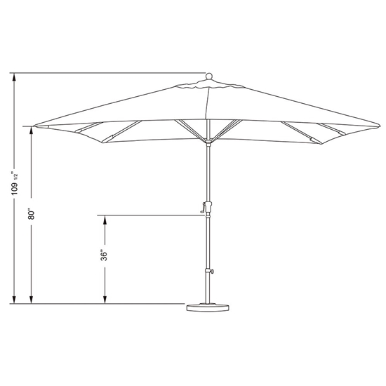 Square outdoor umbrella