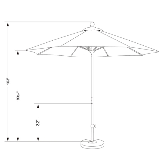 fiberglass frame umbrella