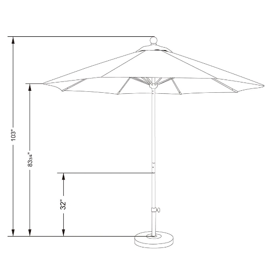 fiberglass frame umbrella