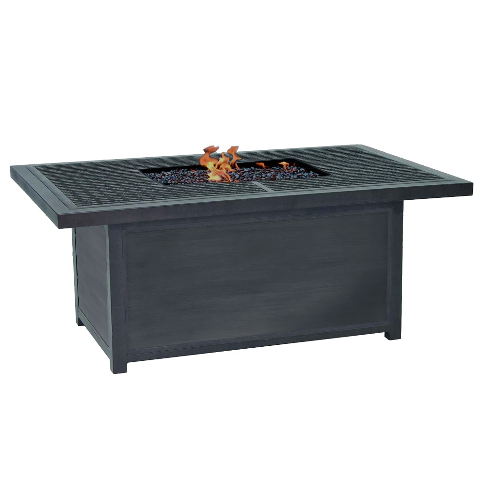 Castelle Altra 36" x 52" Rectangular Coffee Table with Firepit - TRF32WL
