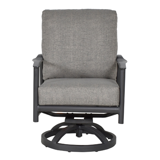 Barbados Cushioned Dining Swivel Rocker front view