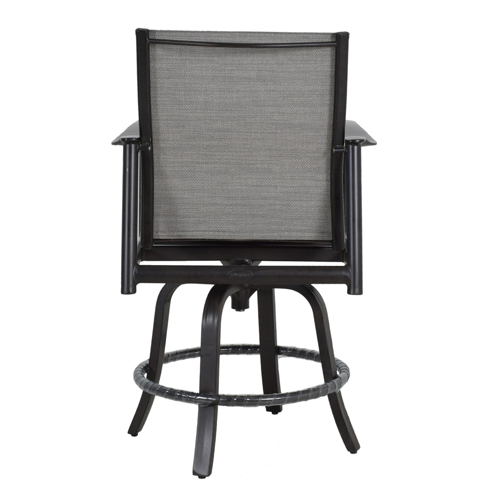 Barbados Padded Sling Swivel Counter Stool back view