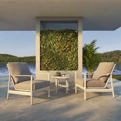 Castelle Barbados Cushion Lounge Chair Set - CS-BARBADOS-SET4