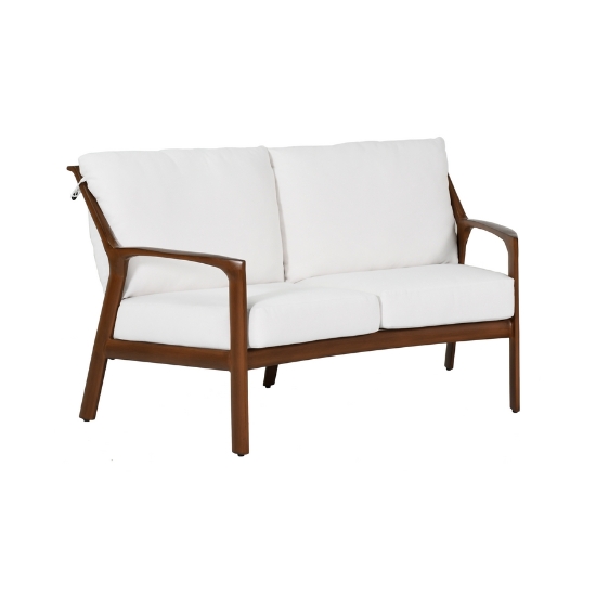 Castelle Berkeley Cushioned Crescent Loveseat - 1E41R