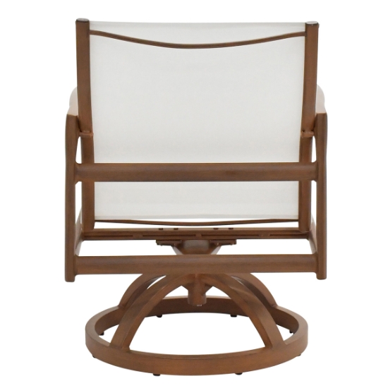 Castelle Berkley Sling Dining Swivel Rockers back