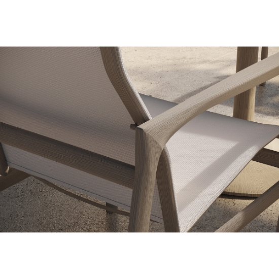 Berkley Sling Lounge Swivel Rocker arm detail