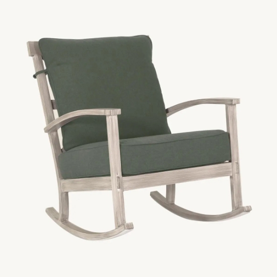 Castelle Biltmore Antler Hill Ultra High Back Cushion Lounge Rocking Chair - 0A36T
