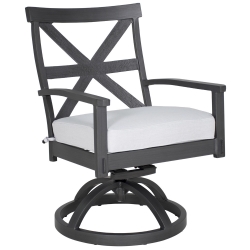 Castelle Biltmore Antler Hill Formal Arm Dining Swivel Rocker - 0A48T