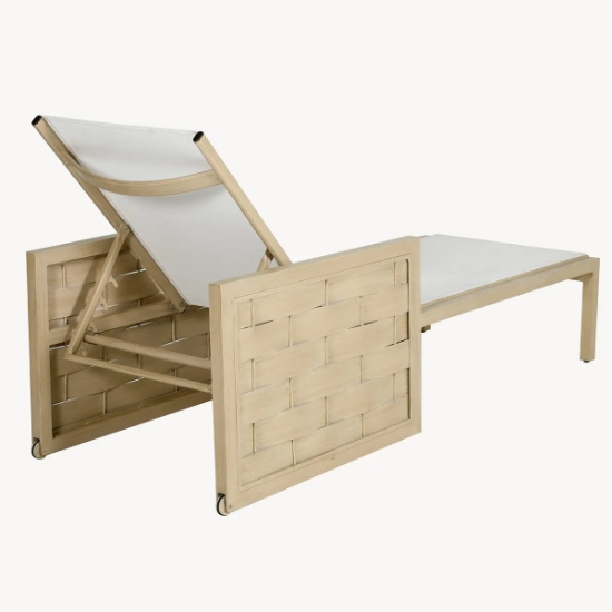 Biscayne Adjustable Sling Chaise Lounge back