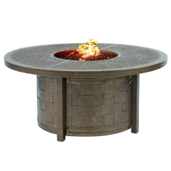 Castelle Classical 49" Round Coffee Table with Firepit - VCF48WL
