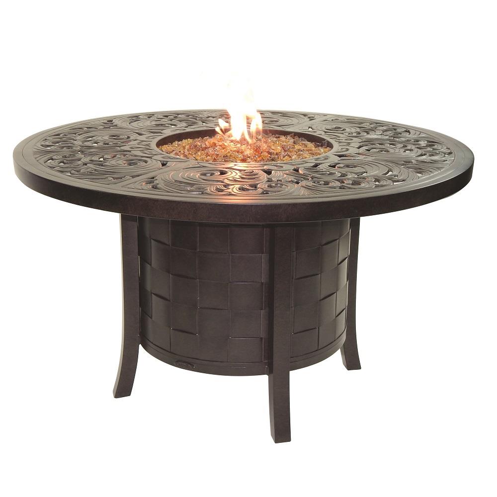 Castelle Classical 49" Round Dining Table with Firepit - VDF48WL