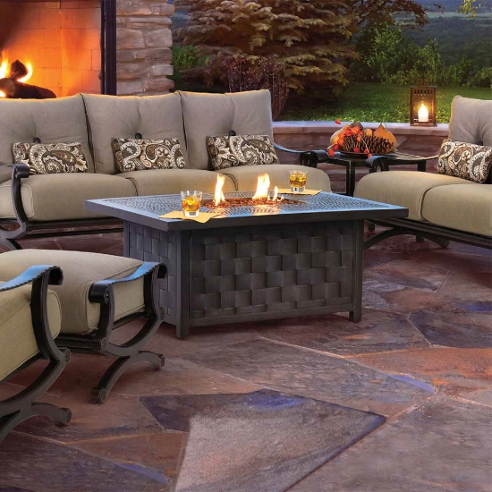 Castelle live edge fire table