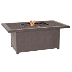 Castelle Classical 36" x 52" Rectangular Coffee Table with Firepit - VRF32WL