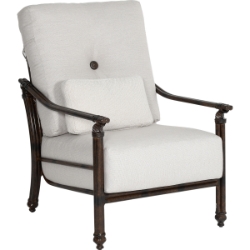 Coco High Back Cushioned Lounge Chair with One Accent Pillow