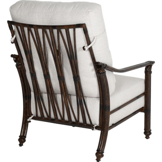 Coco High Back Cushioned Lounge Chair with One Accent Pillow