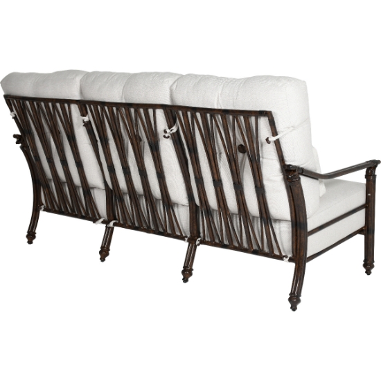 Coco High Back Cushioned Sofa with Three Accent Pillows - 6A34R_back2