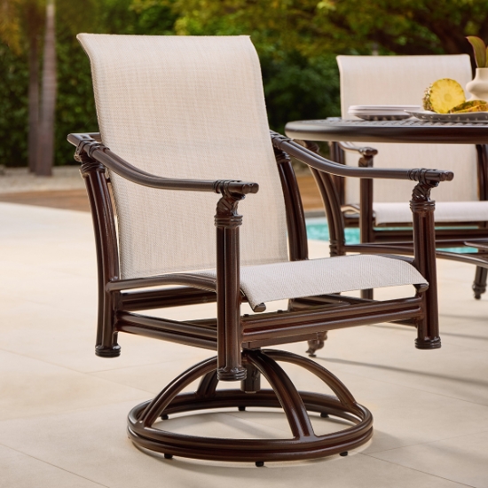 Coco Sling Dining Swivel Rocker - 6A68S-Lifestyle