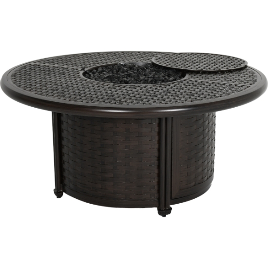 Coco Fire Pit Patio Set with Swivel Rocker Chairs - CS-COCO-SET2