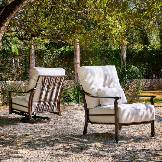 Coco High Back Cushioned Loveseat with Two Accent Pillows - Coco-CushionLifestyle