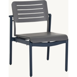 Castelle Davenport Stackable Slats Armless Dining Chair