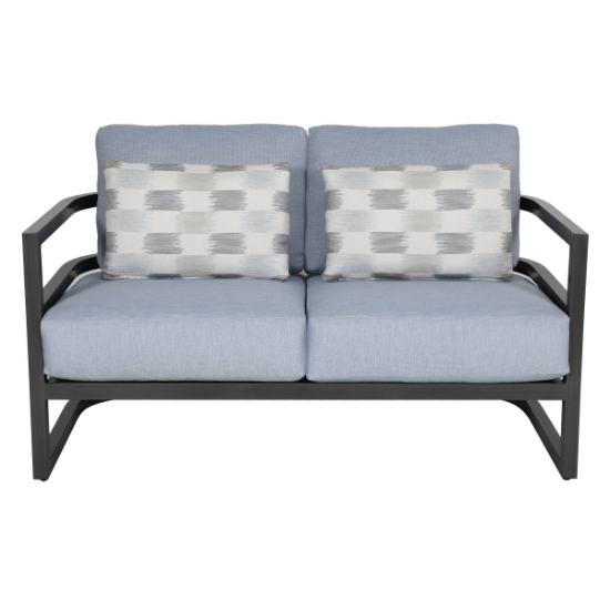 Gala Loveseat with Accent Pillows front