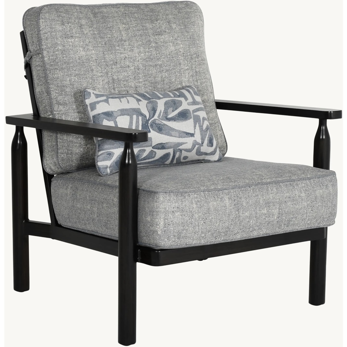 Castelle Holland Cushioned Lounge Chair with One Accent Pillow