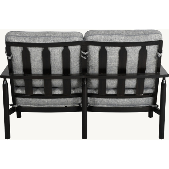 Holland Cushioned Loveseat with Two Accent Pillows - 6C11T