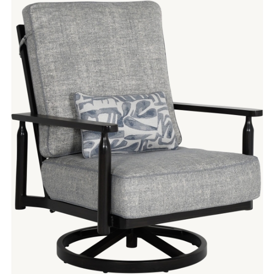 Castelle Holland Ultra High Back Cushioned Lounge Swivel Rocker