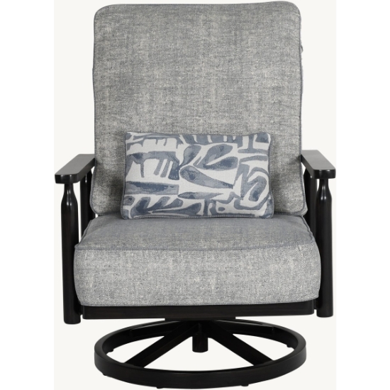 Holland Ultra High Back Cushioned Lounge Swivel Rocker - 6C16T